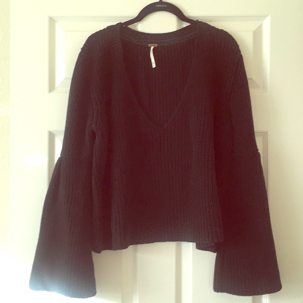 Free People Bell Sleeve Sweater